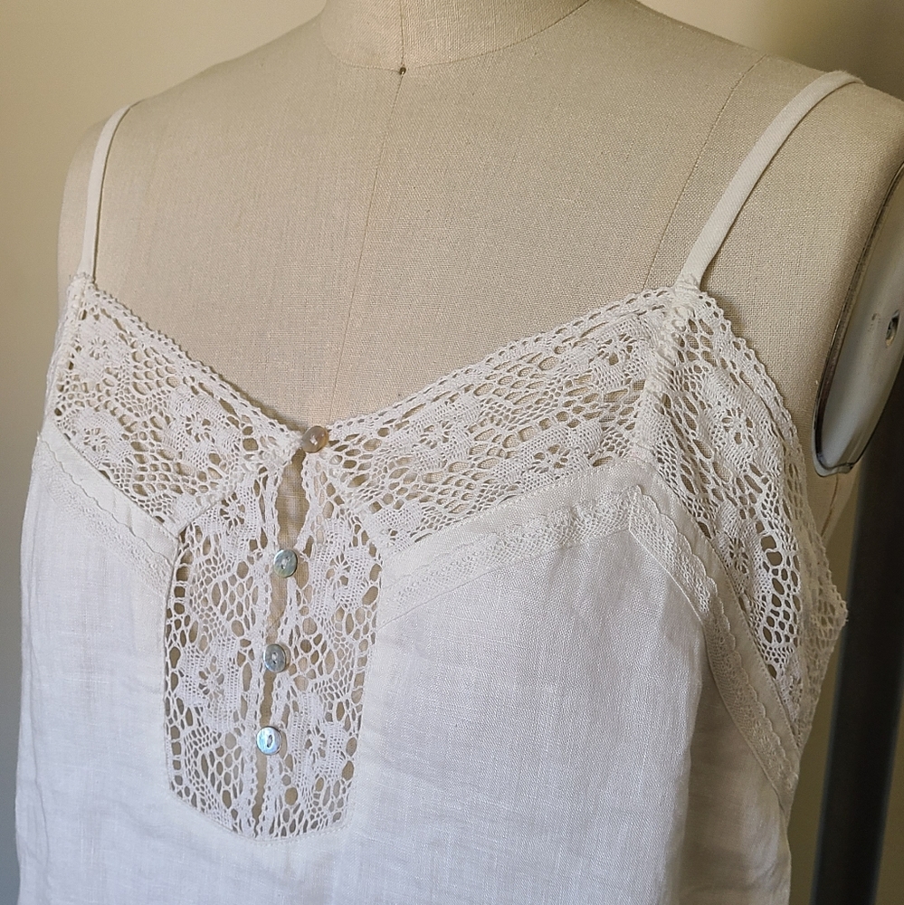 SWAPPED NWT Basic Linen Slip in White - Picture 5 of 13